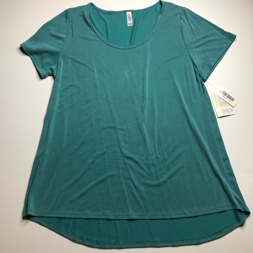 X-Large Solid Teal LuLaRoe Classic T-Shirt